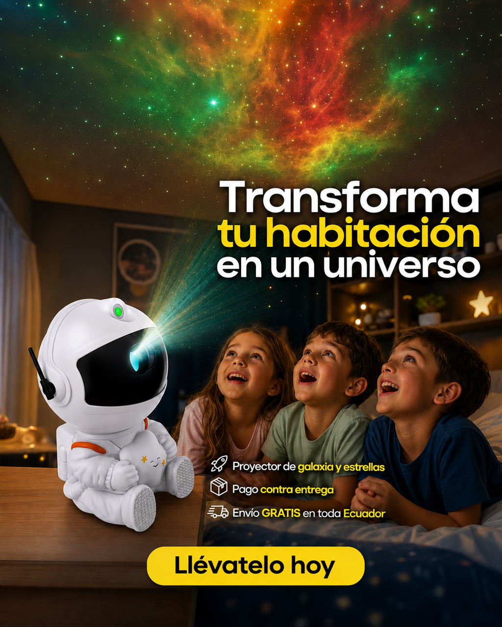 Proyector de galaxias astronauta 🚀🌌