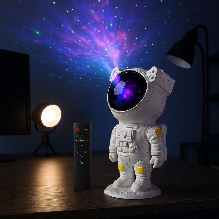 Lámpara De Proyector Galaxias Astronauta