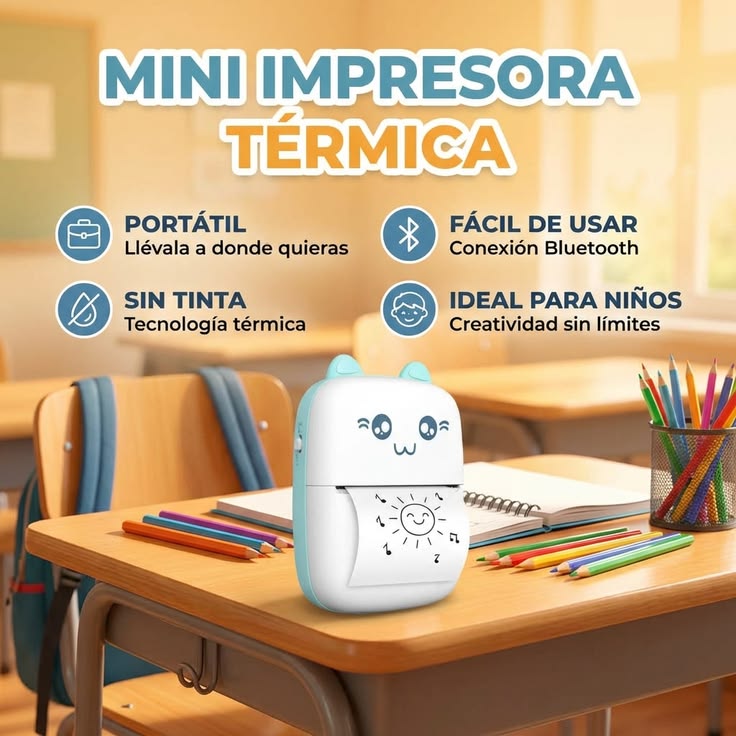 Mini impresora termica portatil